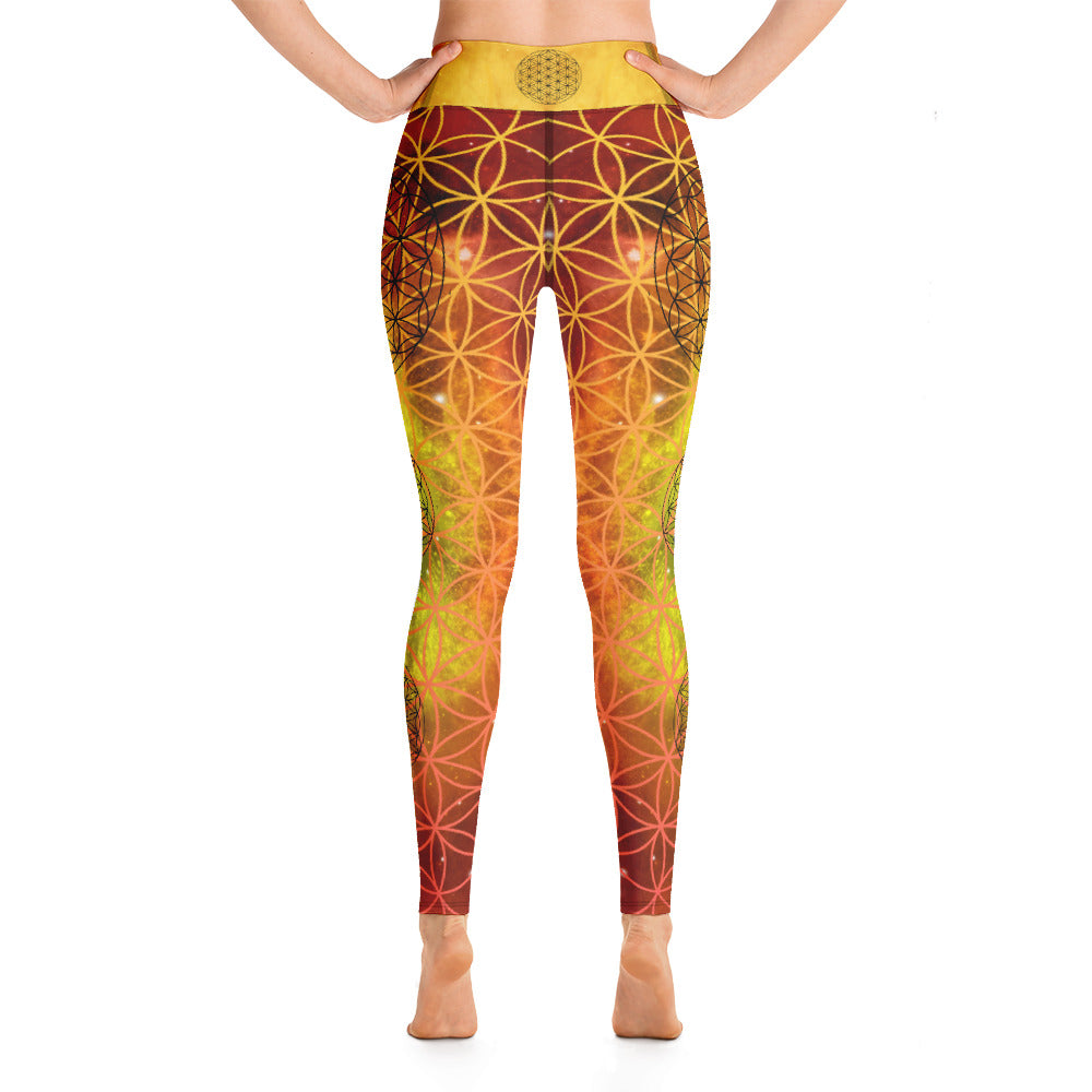 Super cosmos flower of life Yoga Leggings - Jester Featherman