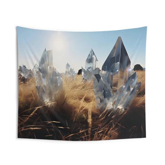 Glimmering Crystal Field Tapestry