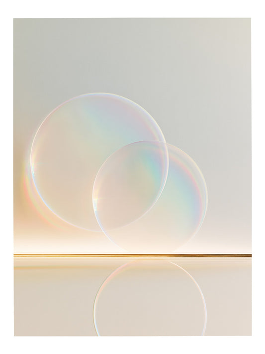 Opalescent Circles wall art print, full artwork