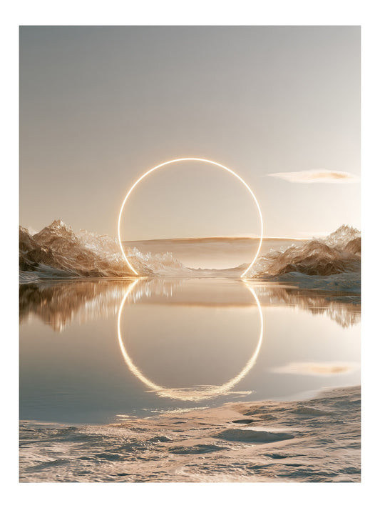 Ring of Light wall art print, full artwork