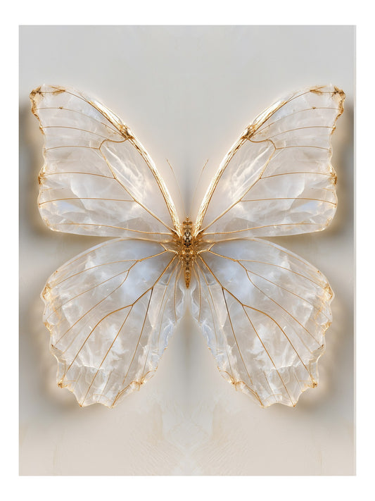 Crystal Butterfly wall art print, full artwork