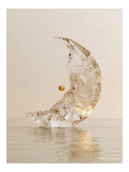 Crystal Crescent wall art print, full artwork