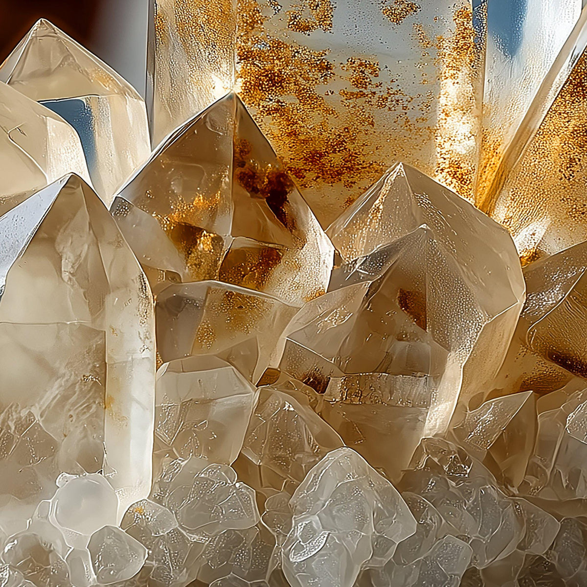 Close-up detail of the Natural Quartz print