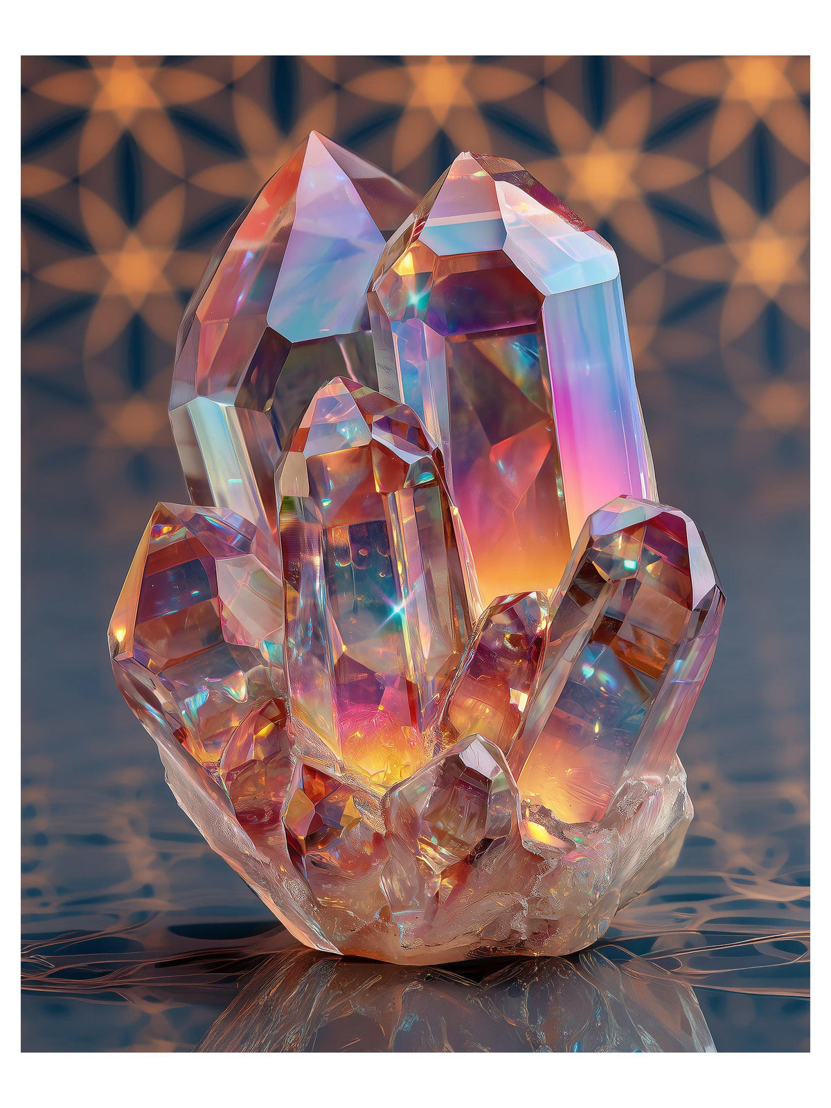Rainbow Crystal crystal wall art print