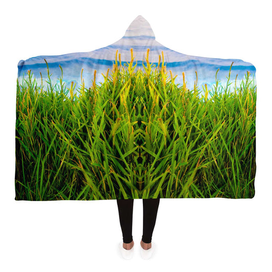 Grass and Ocean - Hooded Blanket - By Jester Featherman