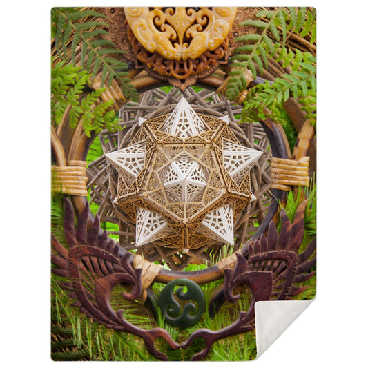 Earth Dragon - Premium Throw Blanket - By Light Wizard