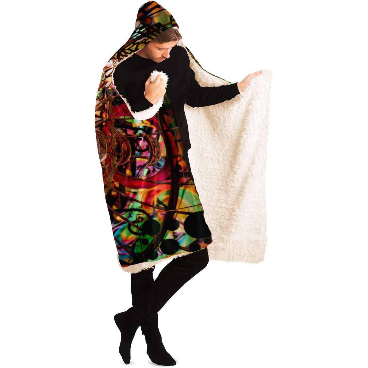 Eye of the Storm - Hooded Blanket - By Light Wizard
