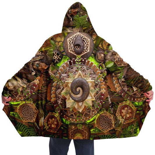Cocoon Hooded Fleece Cloak - By Light Wizard