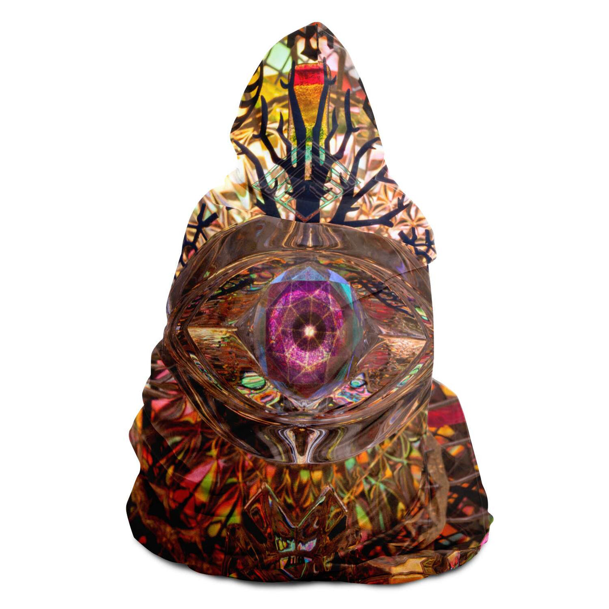 Eye of the Storm - Hooded Blanket - By Light Wizard