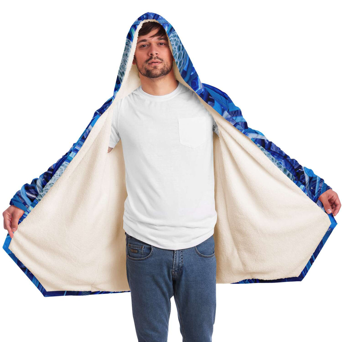 6d Model - Hooded Fleece Cloak - By Light Wizard