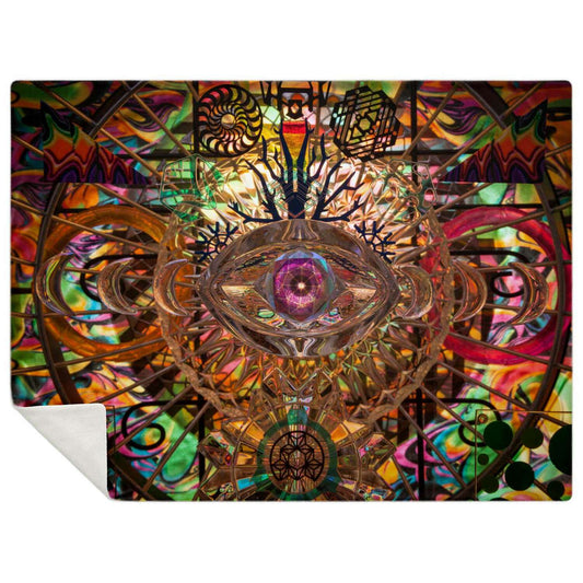 Eye Of The Storm- Premium Throw Blanket - By Light Wizard