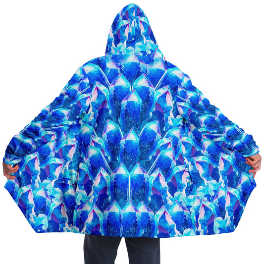 Cobalt Aura Crystals - Hooded Cloak - By Jester Featherman