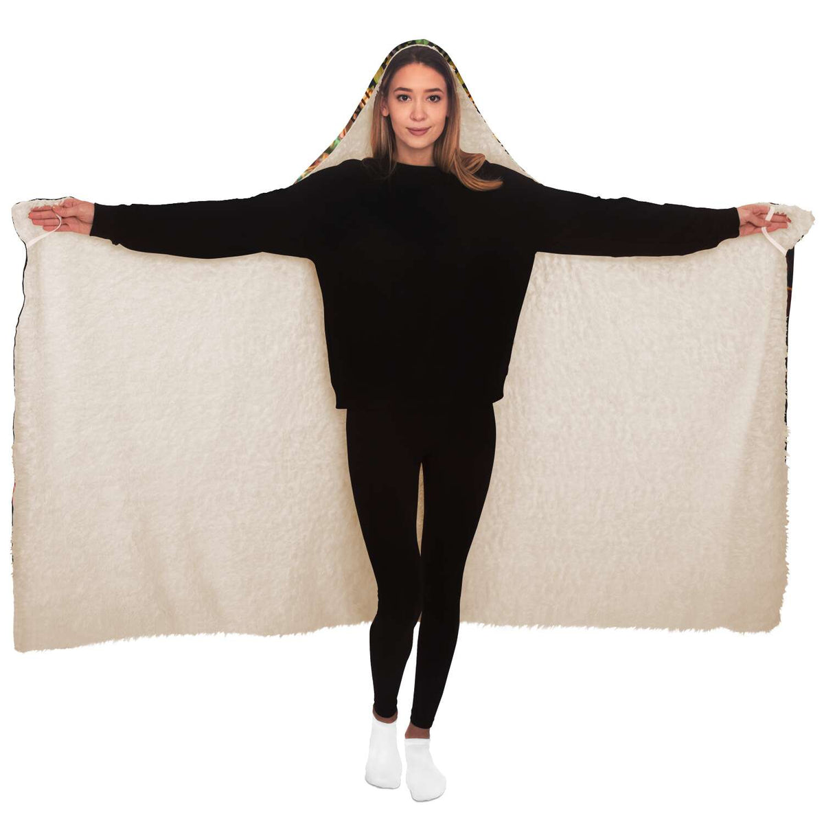 Eye of the Storm - Hooded Blanket - By Light Wizard