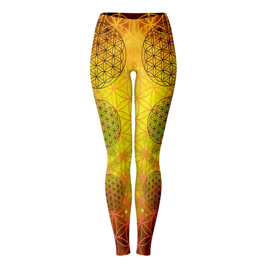 Sacred Universe - Flower of Life Unisex Leggings - By Jester Featherman