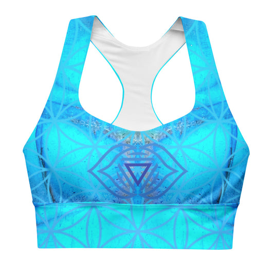 Third eye Labradorite - Longline sports bra- By Jester Featherman