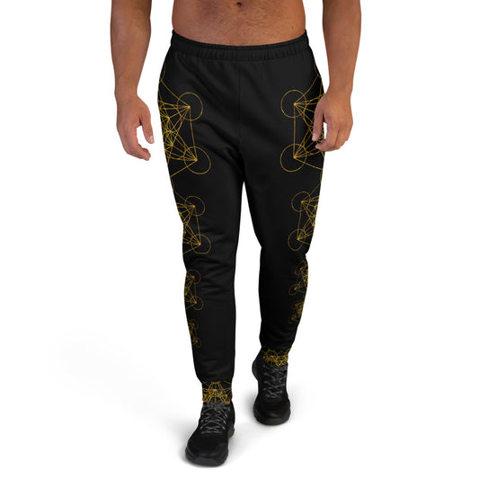 Black and Gold Metatron Men's Joggers