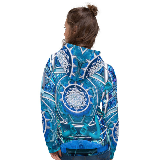 Water Dragon Unisex All over Print Hoodie - By Light Wizard