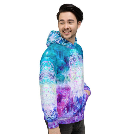 Sacred seeded fluorite - Unisex Hoodie - By Jester Featherman