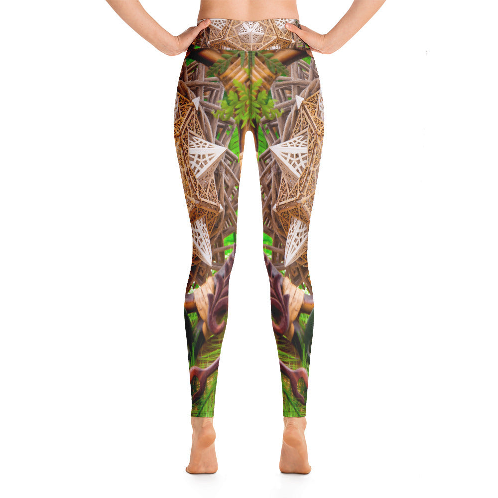 Earth Dragon - Yoga Leggings - By Light Wizard