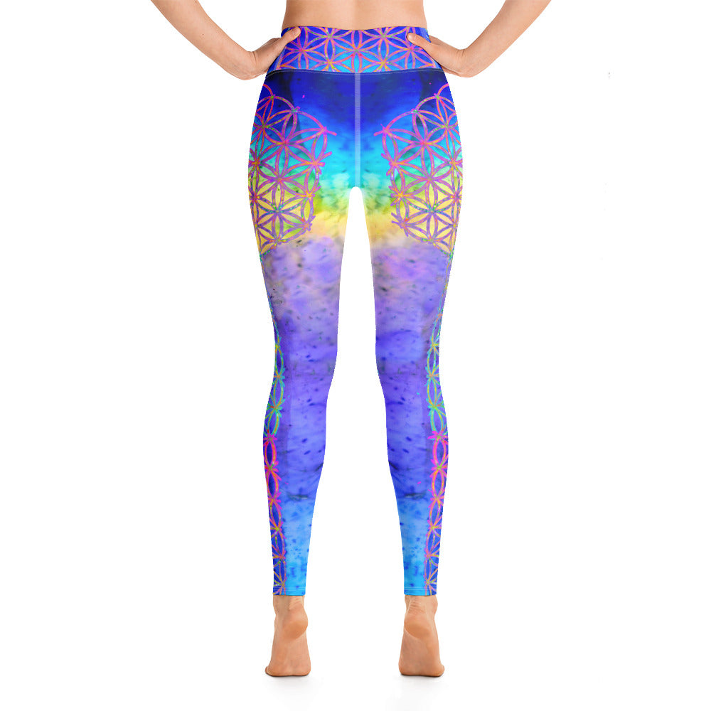 Antahkarana Labradorite rainbow bridge  - Yoga Leggings - By Jester Featherman