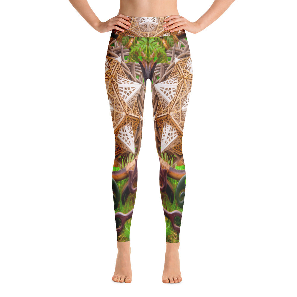 Earth Dragon - Yoga Leggings - By Light Wizard