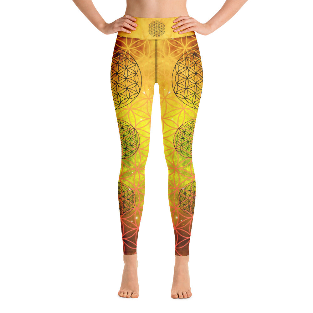 Super cosmos flower of life Yoga Leggings - Jester Featherman