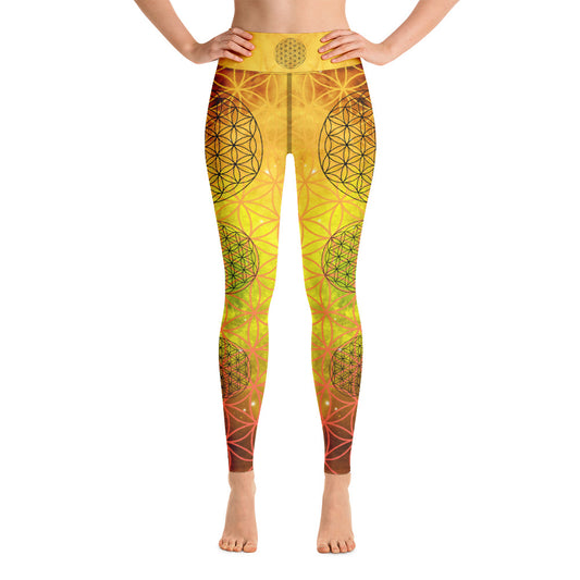 Super cosmos flower of life Yoga Leggings - Jester Featherman