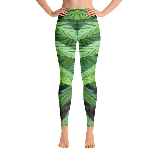 Green Revival - Yoga Leggings - By Jester Featherman