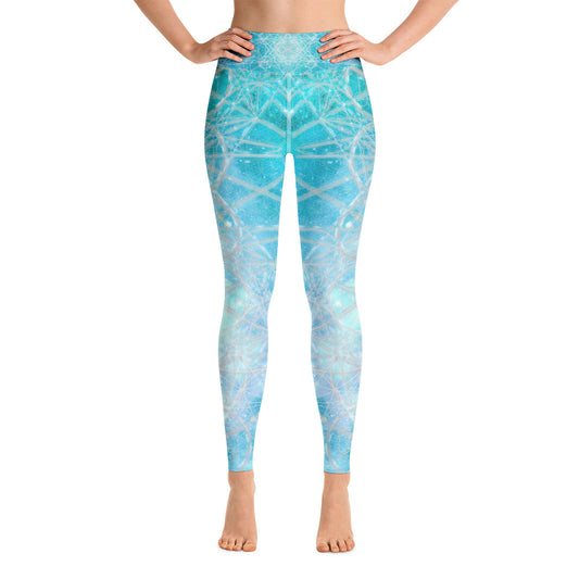 Metatrons Blue Universe - Yoga Leggings