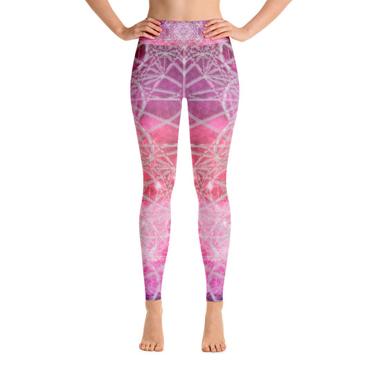 Metatrons pink universe - Yoga Leggings