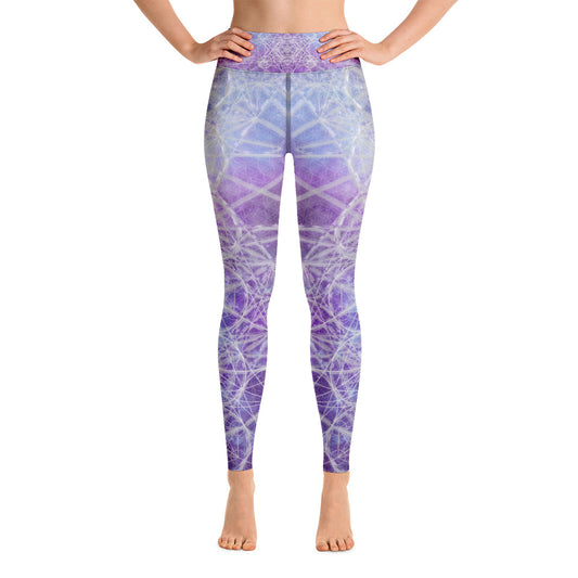 Metatrons Purple Universe - Yoga Leggings