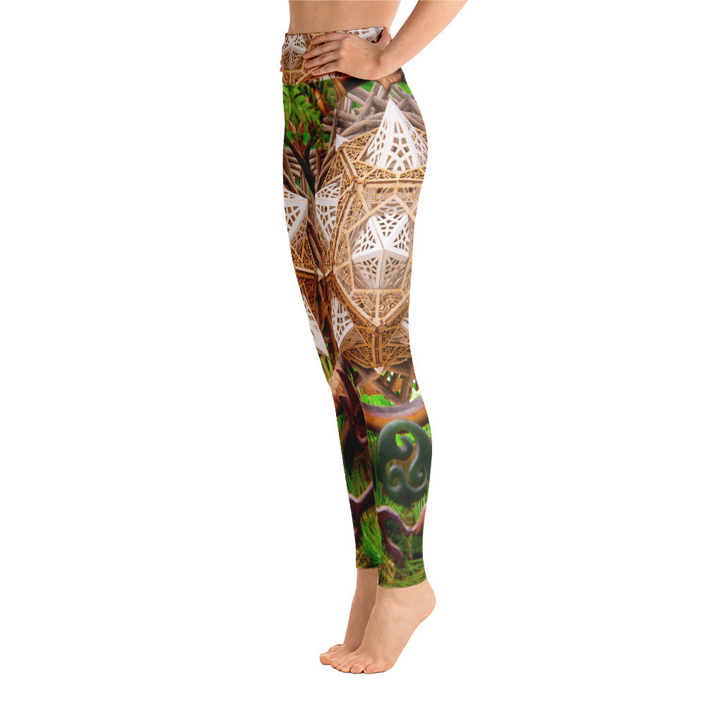 Earth Dragon - Yoga Leggings - By Light Wizard