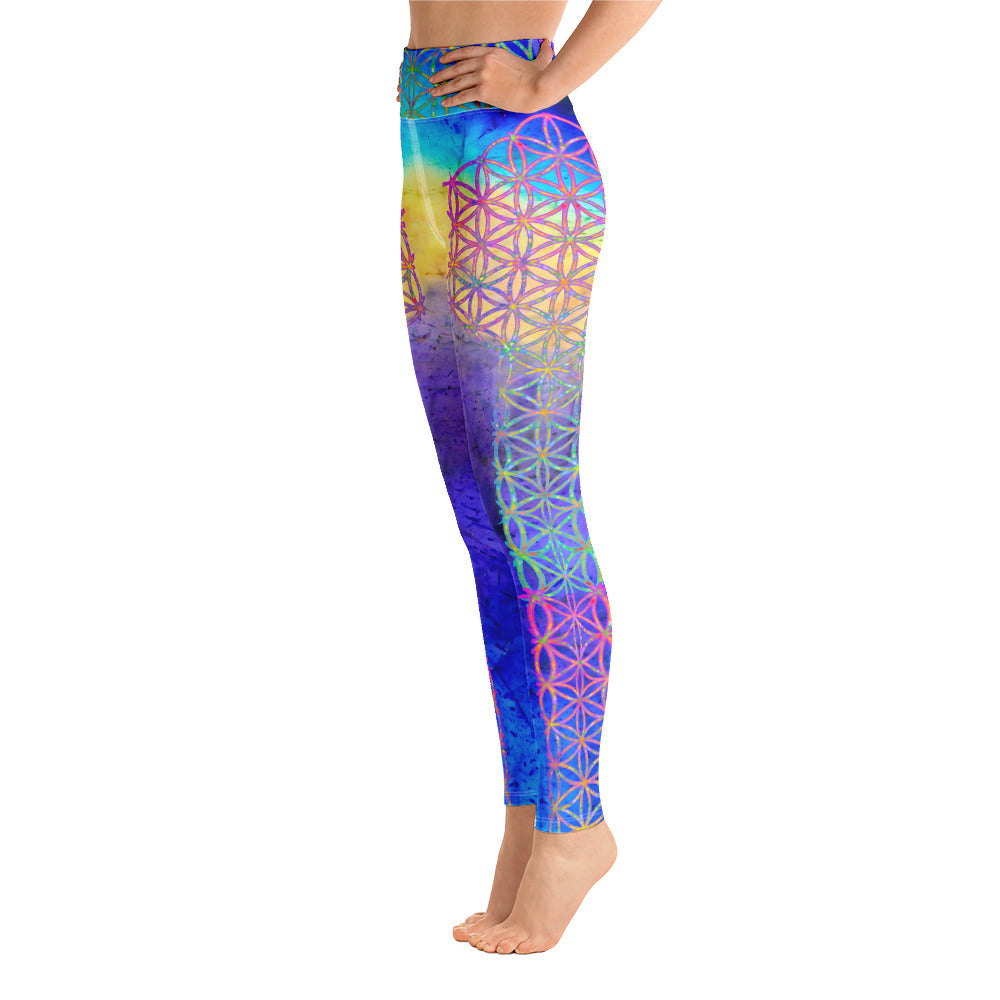 Antahkarana Labradorite rainbow bridge  - Yoga Leggings - By Jester Featherman