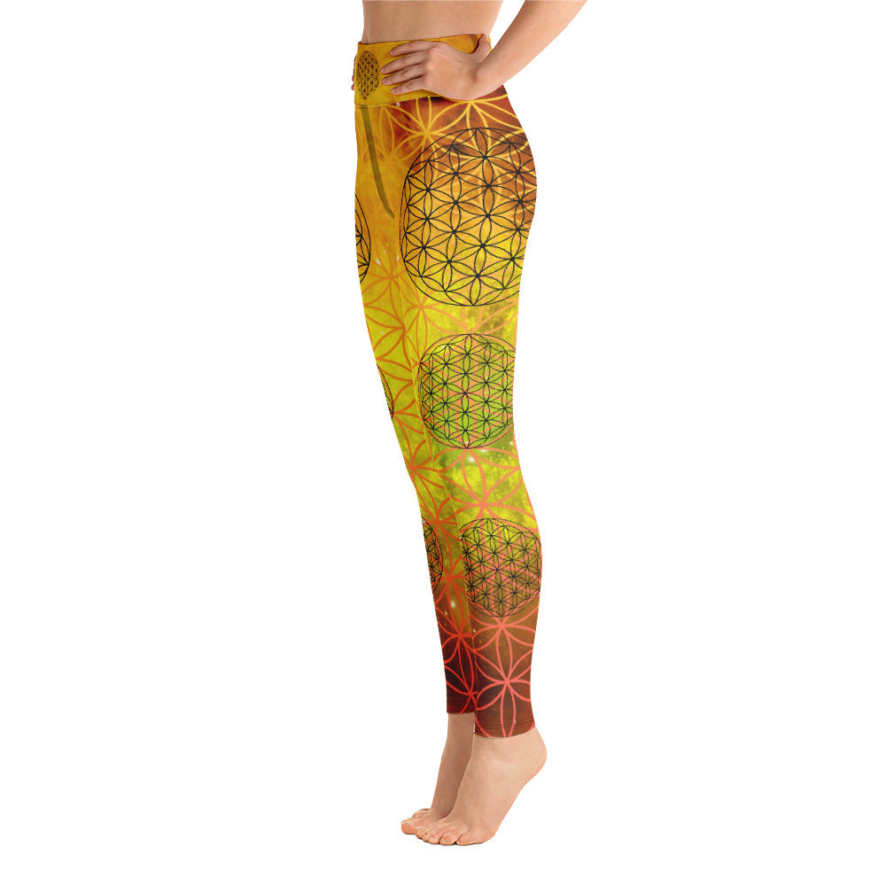 Super cosmos flower of life Yoga Leggings - Jester Featherman