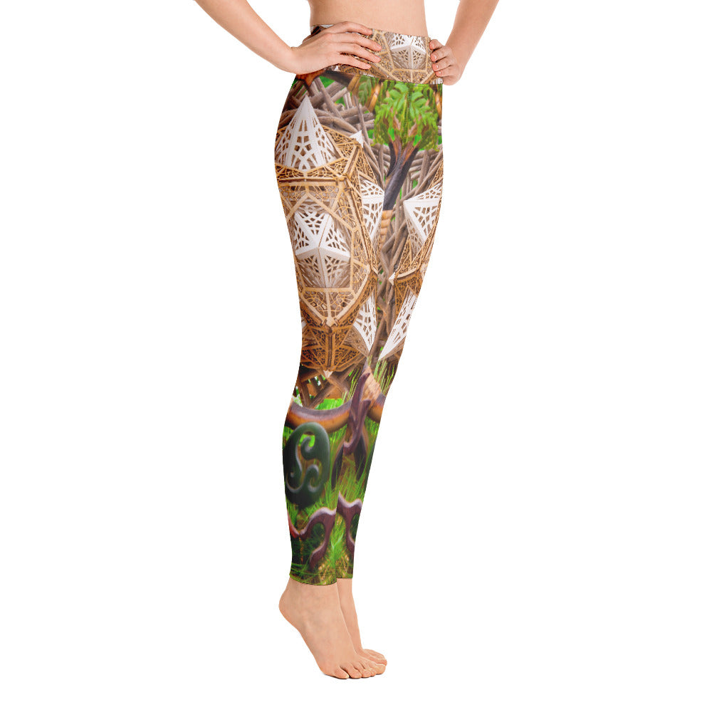 Earth Dragon - Yoga Leggings - By Light Wizard