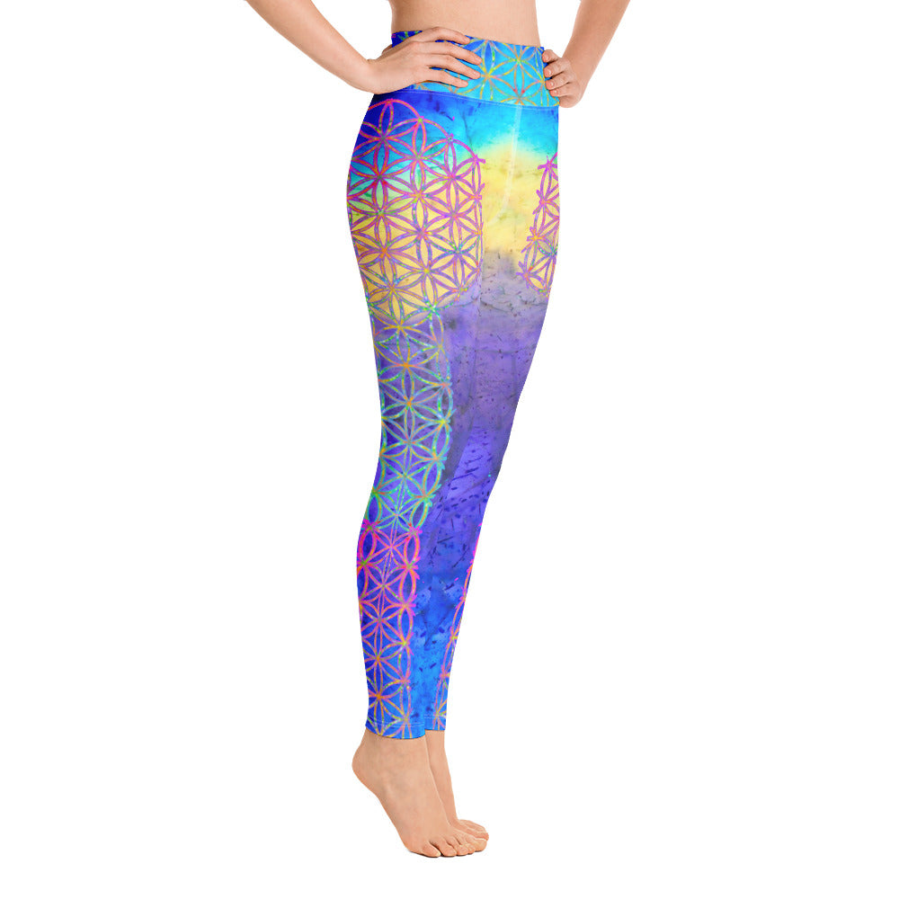 Antahkarana Labradorite rainbow bridge  - Yoga Leggings - By Jester Featherman
