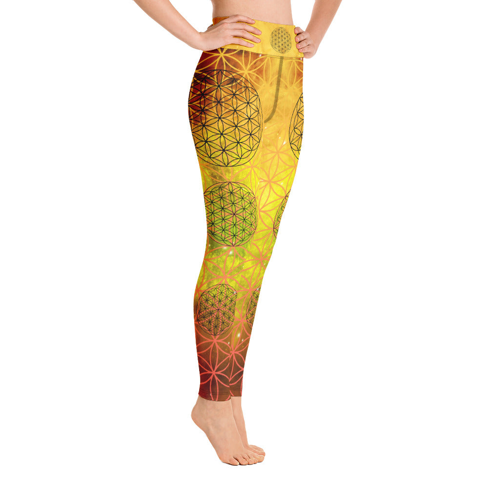 Super cosmos flower of life Yoga Leggings - Jester Featherman