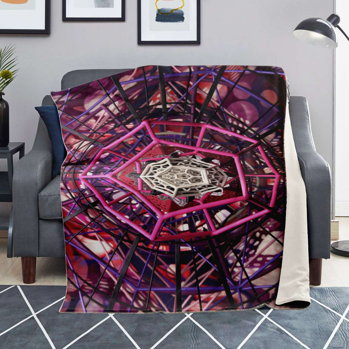 Pinktagon - Premium Throw Blanket - By Light Wizard