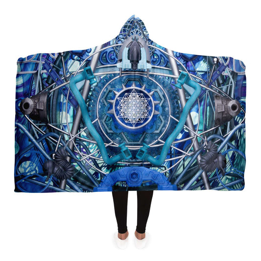 Water Dragon - Light Wizard - Hooded Sherpa Blanket