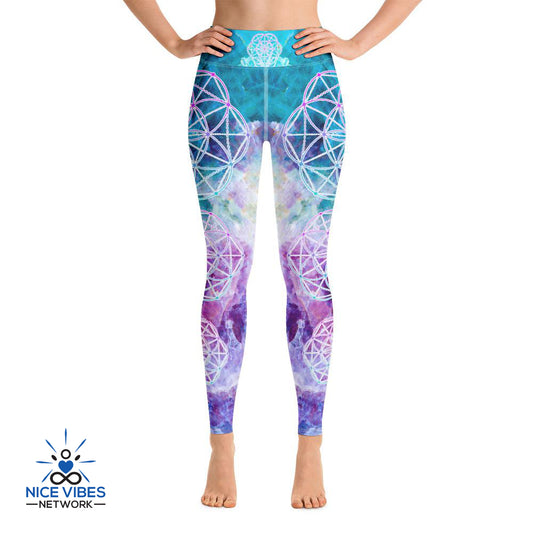 Sacred Fluorite - Yoga Leggings - By Jester Feartherman